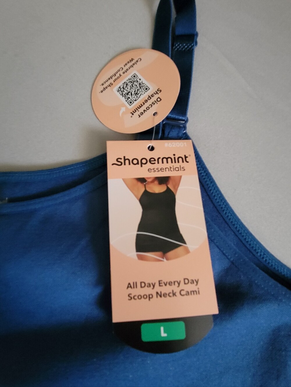 Shapermint Scoop Neck Cami - Royal Blue